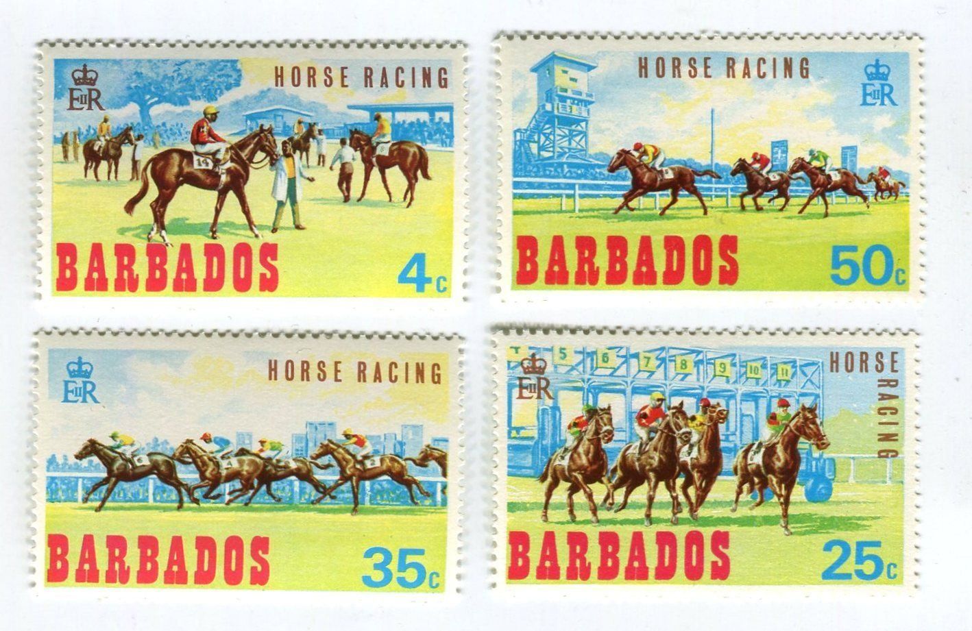 Alle Briefmarken: Briefmarken "Pferdesport". Barbados. – Neu und originalverpackt aus Basel von Butsch5