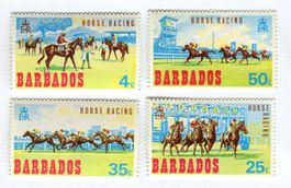 Briefmarken "Pferdesport". Barbados.