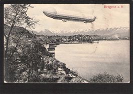 ^Zeppelin am Bodensee, gel. 1909