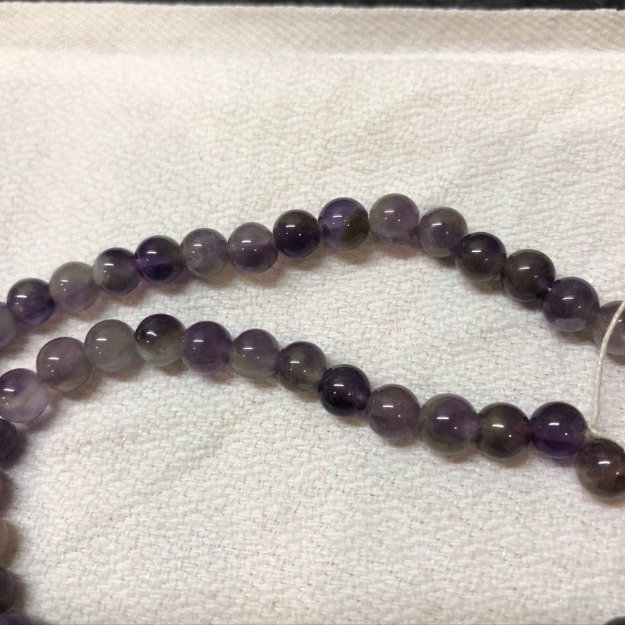 Edelsteine: schöne, natürliche "Amethyst" Perlen 6mm - 1 Strang – Neu und originalverpackt aus Ittenthal von Hwaggis 2