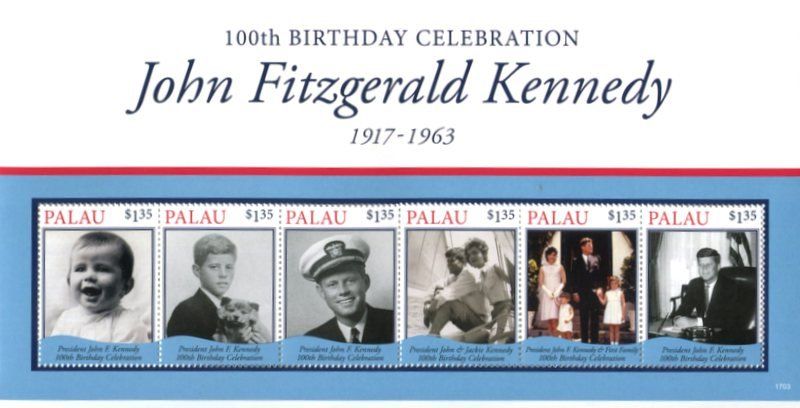Alle Briefmarken: Block "John F. Kennedy". Palau – Neu und originalverpackt aus Basel von Butsch5
