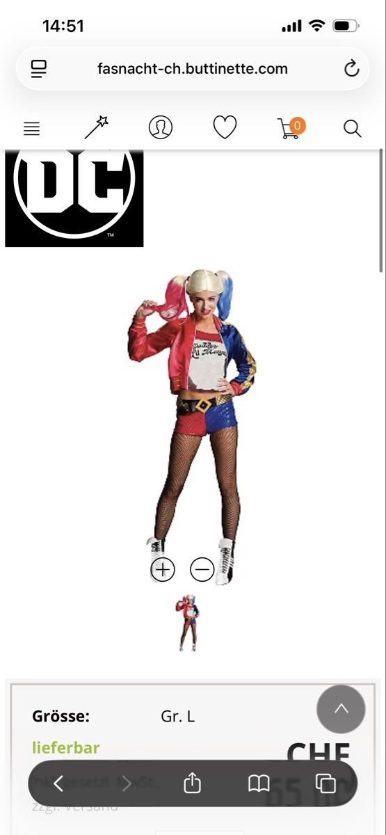 Costumi: Kostüm Neu verpackt Harley Quinn – Nuovo e nell'imballaggio originale da Laupen BE venduto da erii.blabla 1