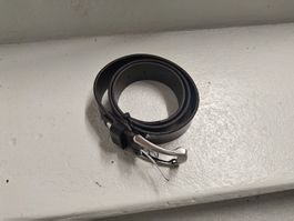 Leder Herrengürtel 85cm neu in braun mit Metallschnalle