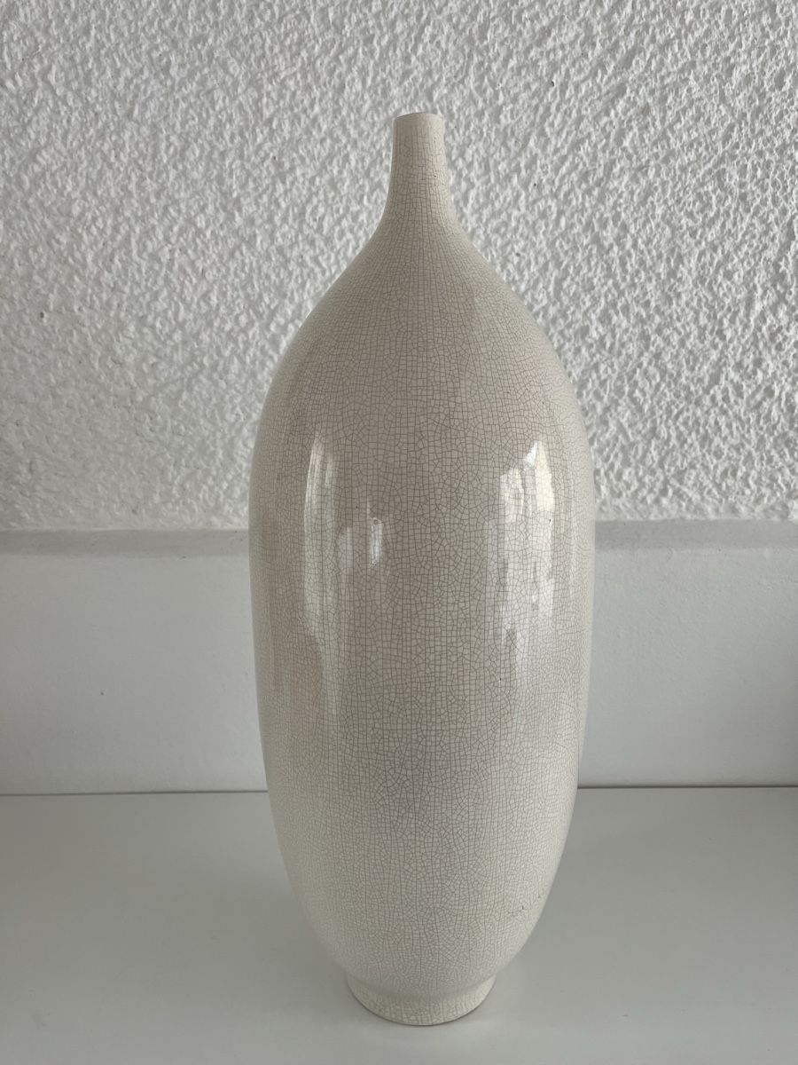 Vasen & Gefässe: Bodenvase aus Keramik / Krakelee Oberfläche – Gebraucht aus Wetzikon ZH von seli03 3