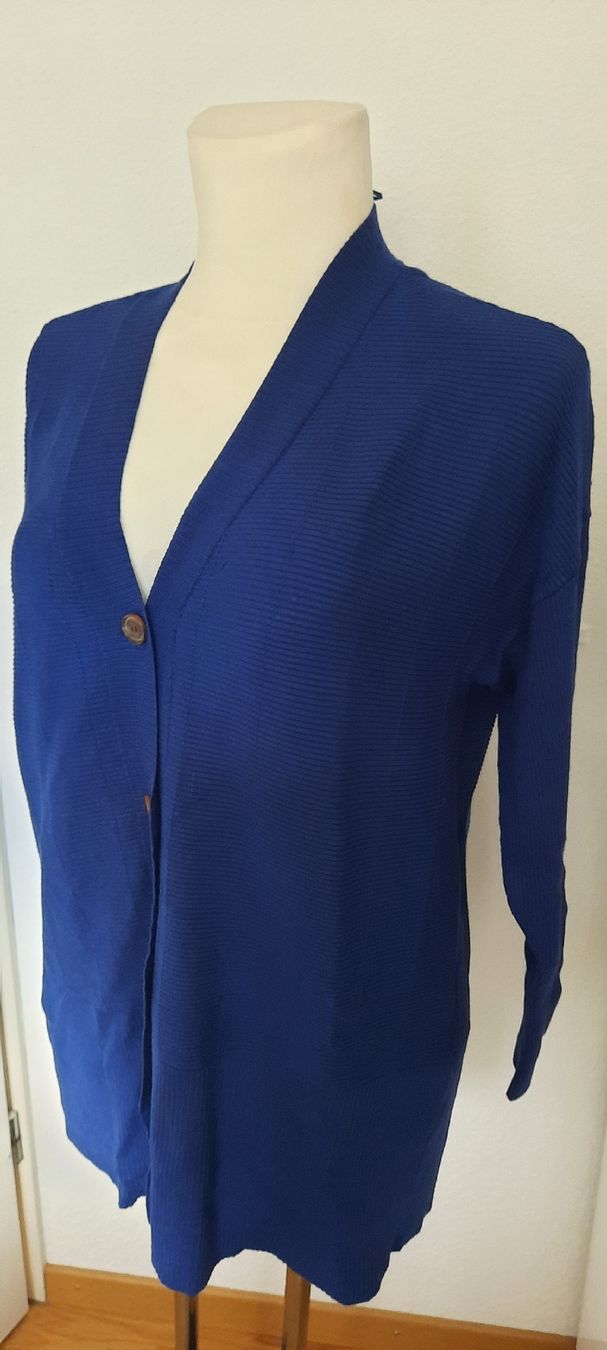 Jacken: ***FRANSA*** Longstrickjäckli Gr L königsblau – Gebraucht aus Wädenswil von H2H_Secondhandshop 3