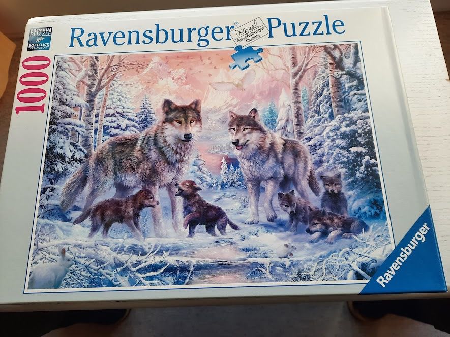 Ravensburger Puzzles: Ravensburger Puzzle 1000 Stk. "ARKTICHE WÖLFE" – Gebraucht aus Langendorf von Paho6