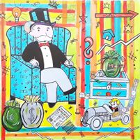 Gemälde Pop Monopoly Man Künstlerin: Manuela Reitz