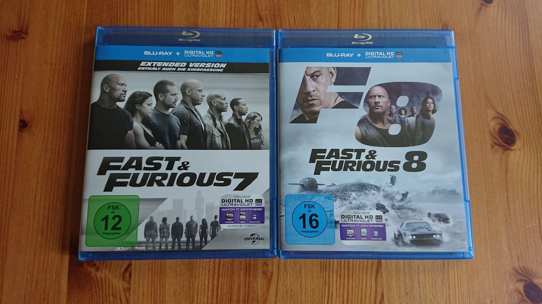 Tous les DVDs: FAST & FURIOUS 4 bis 8 auf Blu-Ray – D'occasion à Wilderswil par Exebub 3