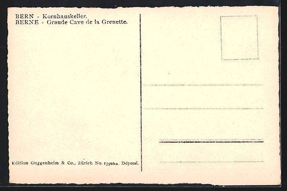 Ansichtskarten: Bern, Gasthaus Kornhauskeller, Innenansi – Gebraucht aus Berlin von bartko-reher 1