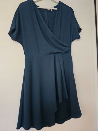 Morgan de Toi Wickelkleid dunkelgrün Gr. 38