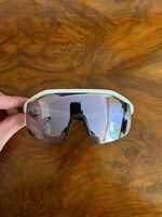 Van Rysel Sportbrille  Weiss mit getönten Gläsern 