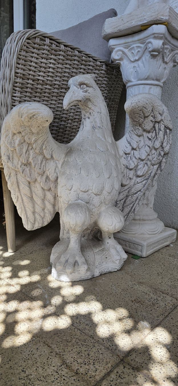 Sculture & Statue: Grosse imposante Antike Adler Statue, Stein – Usato da Kaufdorf venduto da Nati-Nati 4