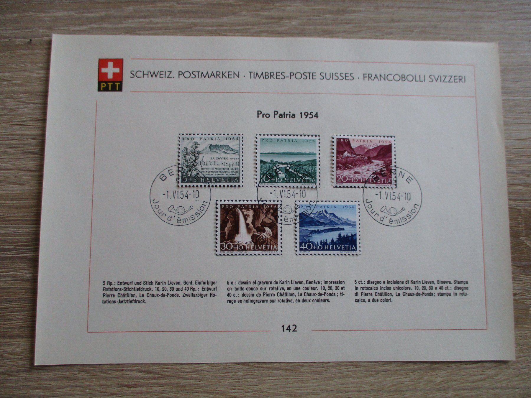Tutti i francobolli: Feuille de collection n° 142 français 80.-- – Usato da Boécourt venduto da Denteles66