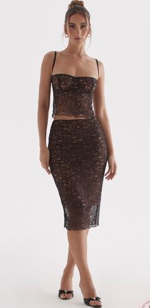 House of CB - Spitze Set - rock & top XS/S
