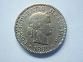 5 Rp. 1881 uralt