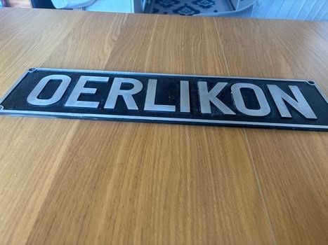SBB/CFF/FFS Schilder: Plaque Oerlikon  – Gebraucht aus Orbe von car_8grw 2