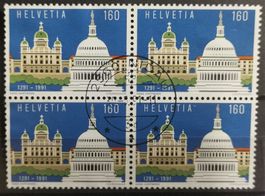 1991 Schweiz & USA Viererblock
