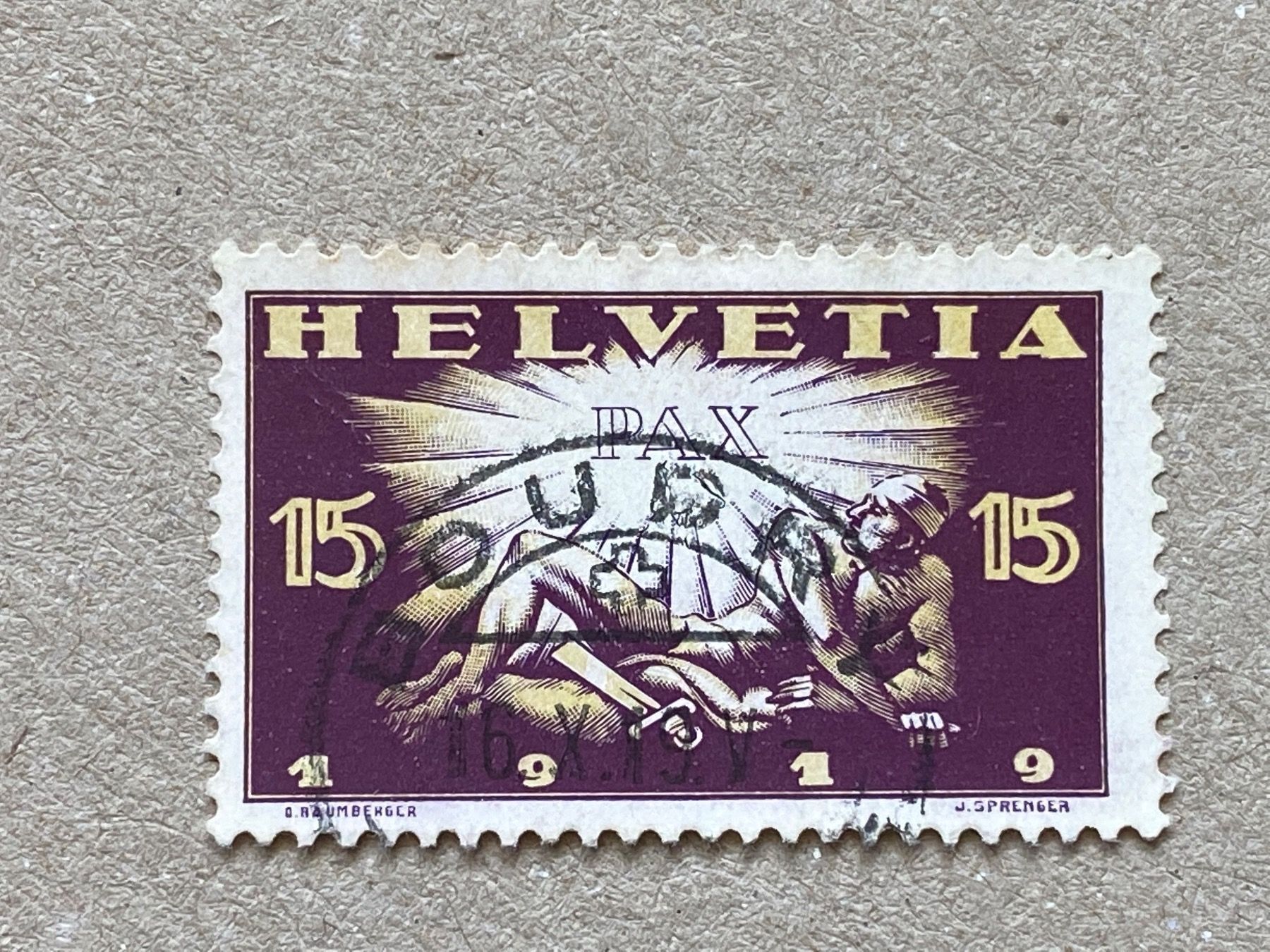 Alle Briefmarken: 145, Boudry – Gebraucht aus Aarau von hilde47