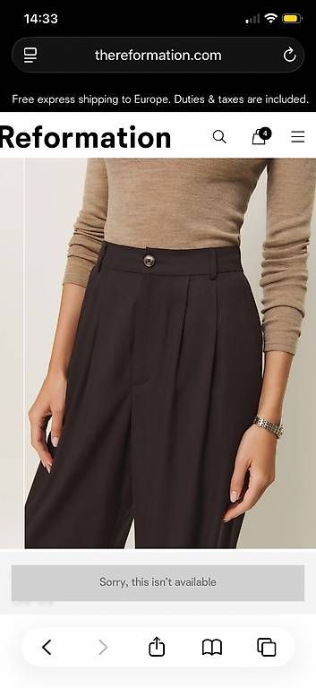 Pantaloni: Braune Stoffhose "Mason", Gr. 8 / M – Nuovo e nell'imballaggio originale da St. Gallen venduto da joa_ls9v 1