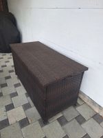 Gartenbox Rattanoptik braun mit Gasdruckfeder gebraucht