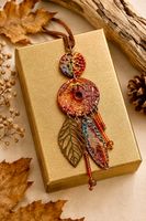 Pièce unique “ feuilles, perles et Autumn “