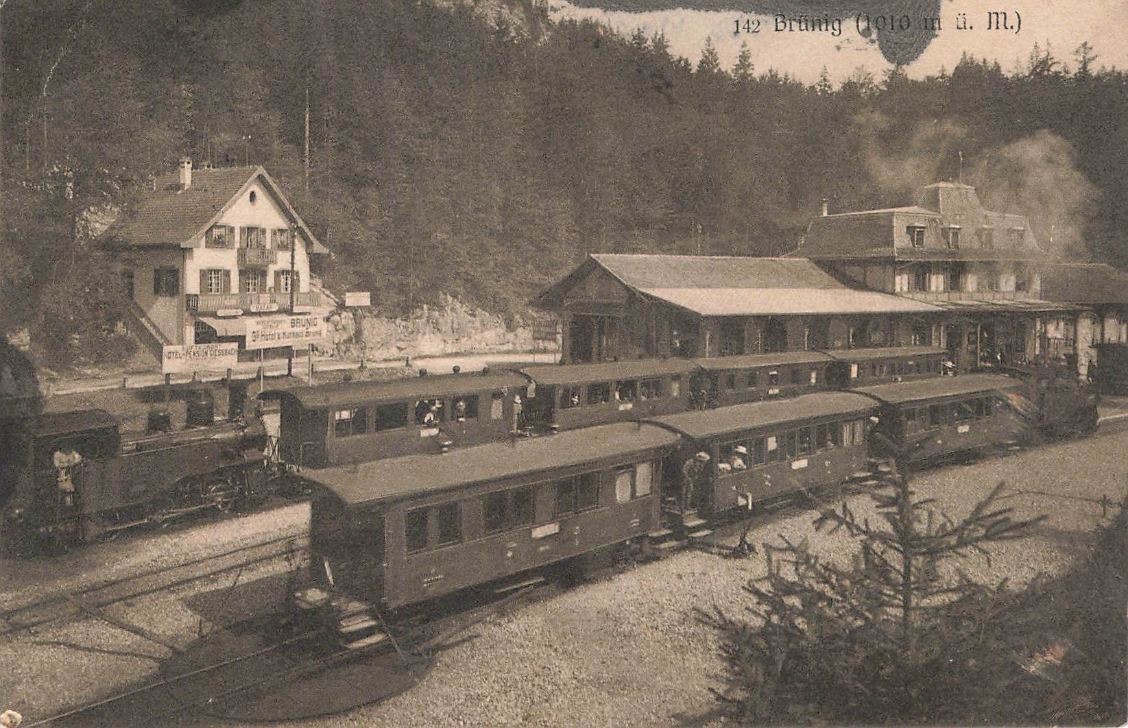 Cartoline postali: Brünig BE Bahnhof zug – Usato da Biasca venduto da Blenio71