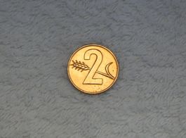 2 centimes/Rappen 1970