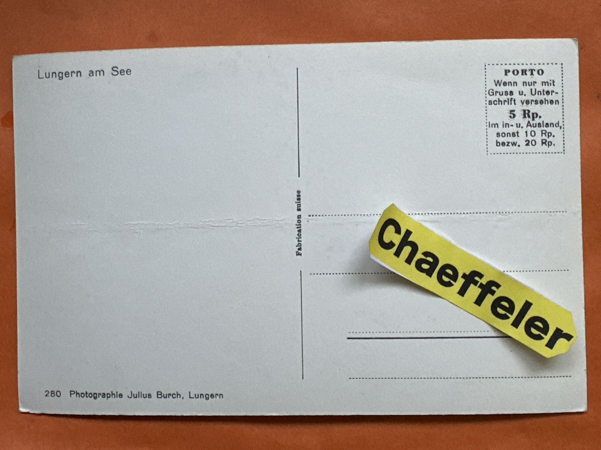 Cartoline postali: Alte Ansichtskarte Lungern am See,Selten,Original! – Usato da Zürich venduto da Chaeffeler 1