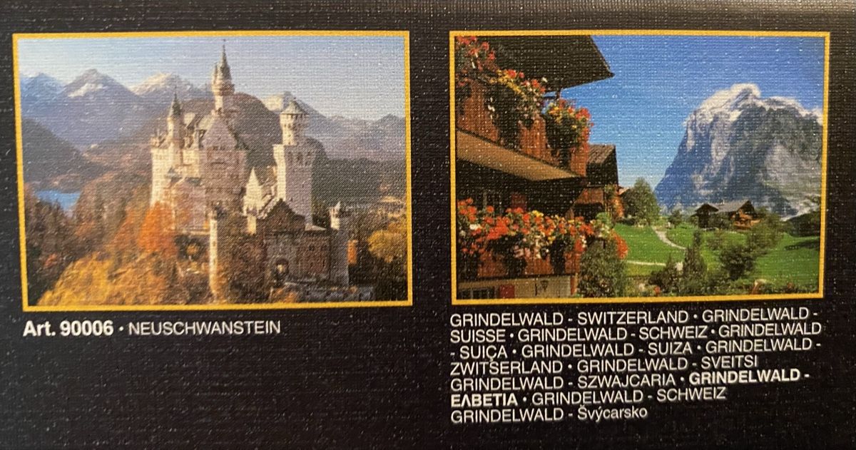 Puzzle: 2 Puzzles 1000 Teile Neuschwanstein und Gridelwald – Usato da Rheinfelden venduto da Tigerlilli 2