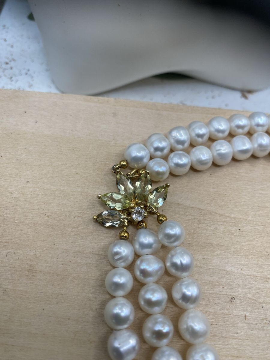 Ketten: Super Collier aus Süsswasserperlen mit Citrinen – Neu (gemäss Beschreibung) aus Luzern von S.Kern01 3