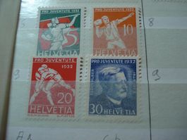 Satz Pro Juventute ** 1932