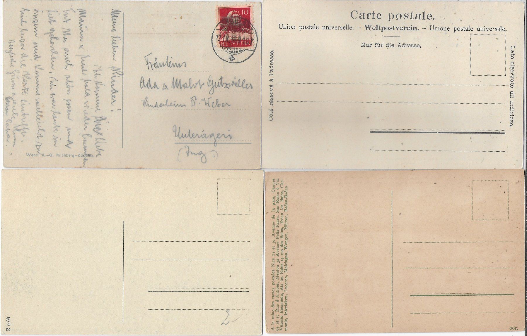 Cartoline postali: 4 AK Luzern – Usato da Ettingen venduto da Kartenplanet 1