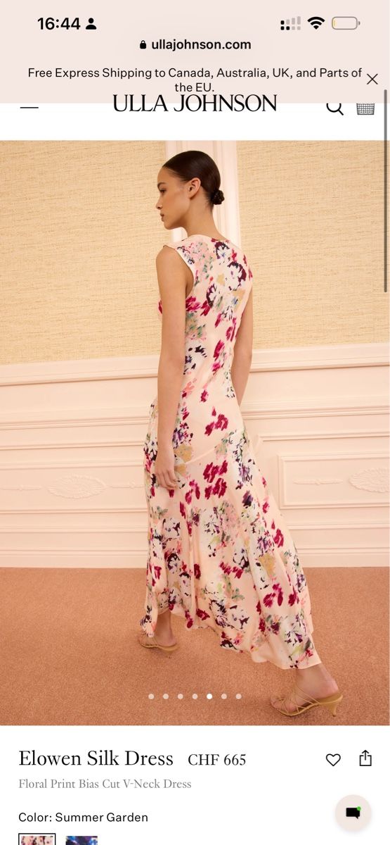 Ulla Johnson Robes: Ulla Johnson Elowen silk dress – Neuf (Voir description) à Rain par thesta24 4