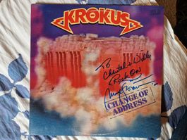 Krokus – Change Of Address  Signiert von Marc Storace!