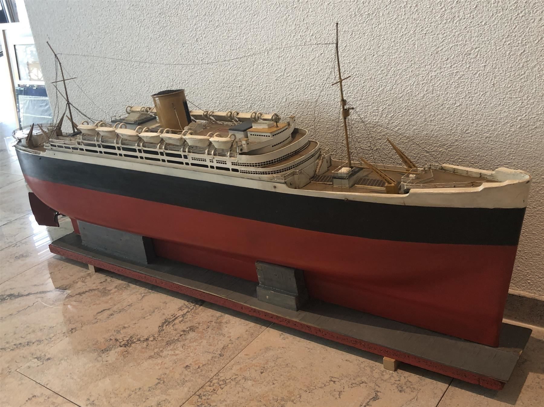 Kit di modellismo & Modellini statici: GROSSES DAMPFSCHIFF-Modell "ANDES" - 107 cm – Usato da Appenzell venduto da Zimiuno 5
