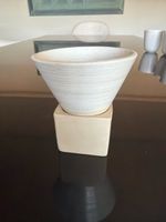 Espresso Mokka Tasse Keramikschale mit Ton Sockel 