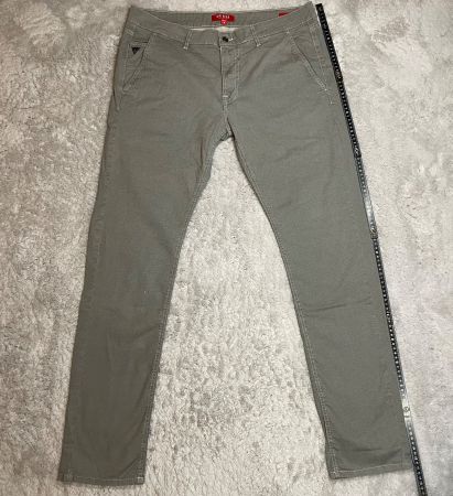 Guess Slim Tapered Chino Hose Grau Gr.36 Top Zustand