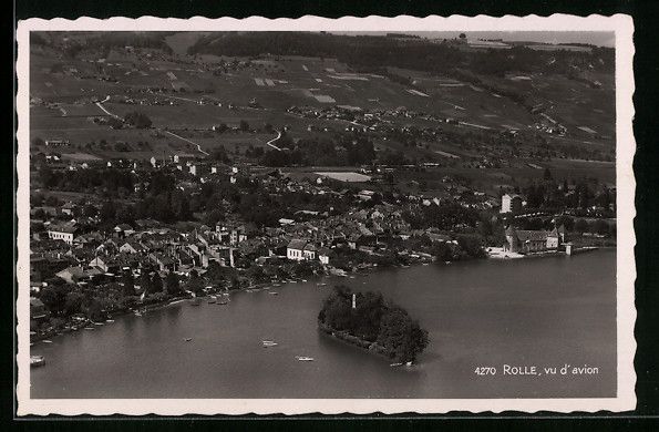 Cartoline postali: AK Rolle, Vu d'avion – Usato da Berlin venduto da bartko-reher