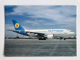 Postcard Airbus A-310-300 Air Kazakstan