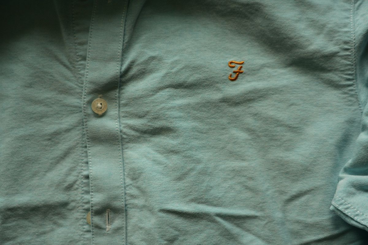 Camicie: Farah Hemd Hellblau Slim Fit S – Usato da Zürich venduto da cmono 2