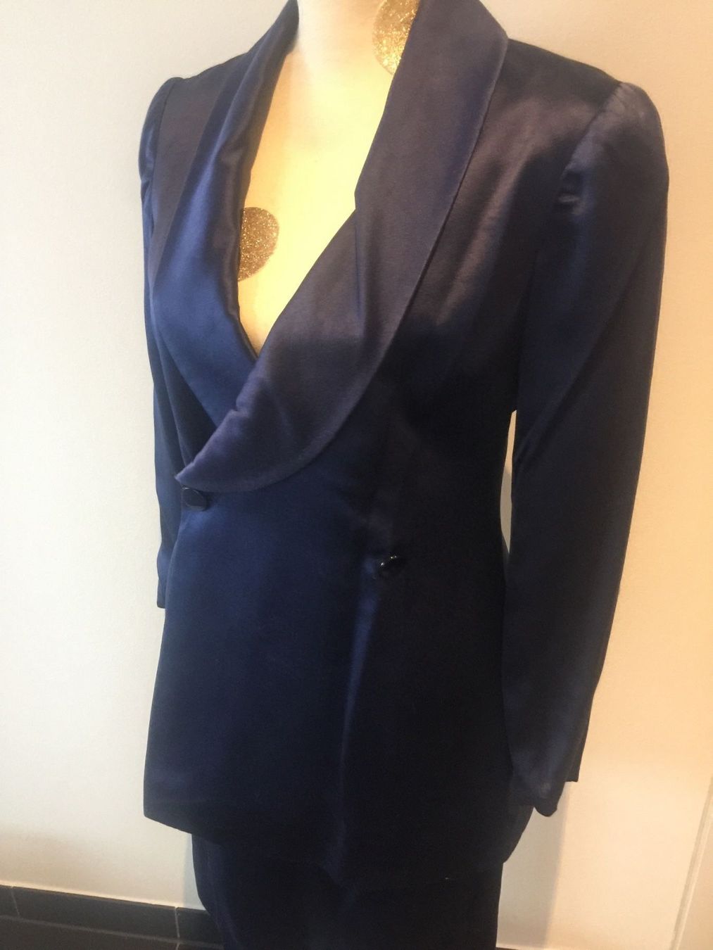 Lanvin Completi & Tailleur: Tailleur Lanvin en soie bleue taille 38 – Usato da Lausanne venduto da Flo1006 1