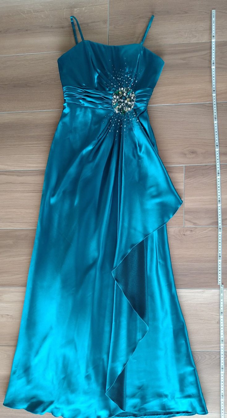 Vestiti: Abendkleid petrol Gr.34-36 – Nuovo (secondo la descrizione) da Zürich venduto da Bauer19