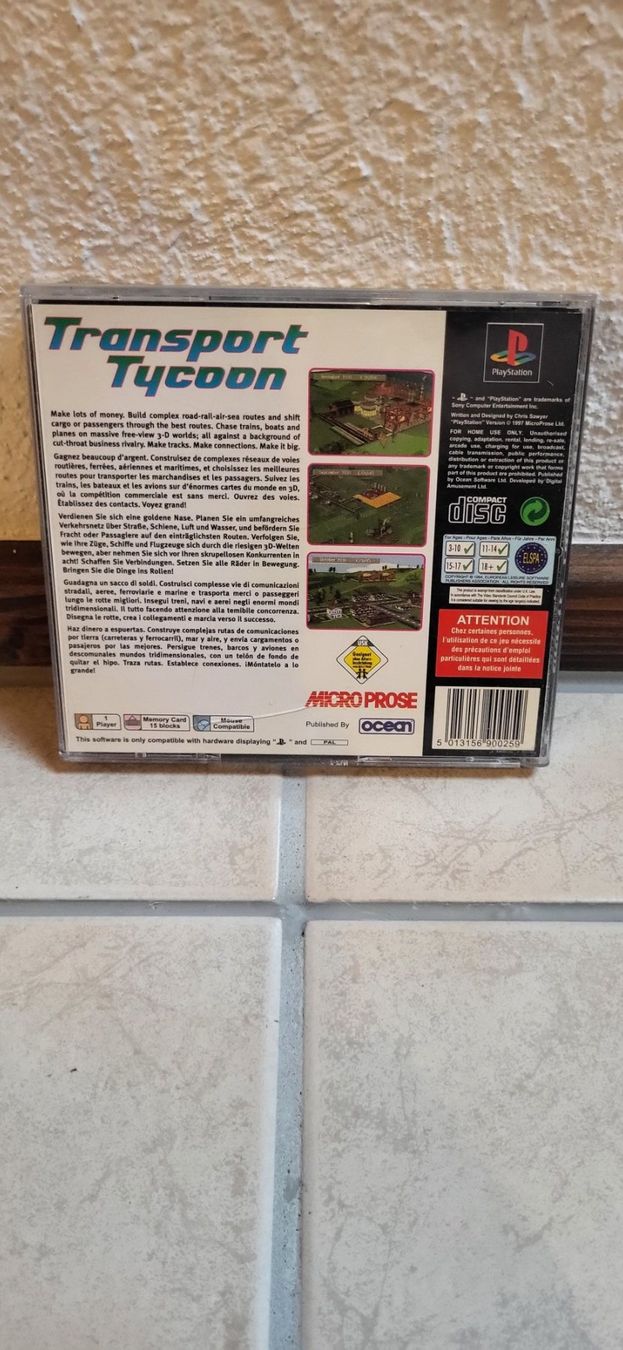 Sony Giochi: PS1 Spiel - Transport Tycoon – Usato da Münsingen venduto da Heroism2010 1