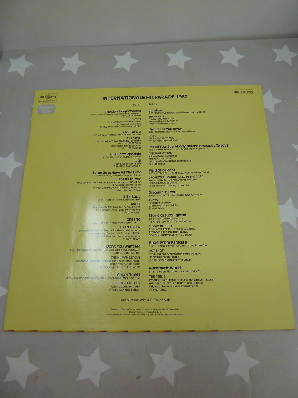 Dischi in vinile: LP: Internationale Hitparade 82 – Usato da Rafz venduto da Powacaddy 1