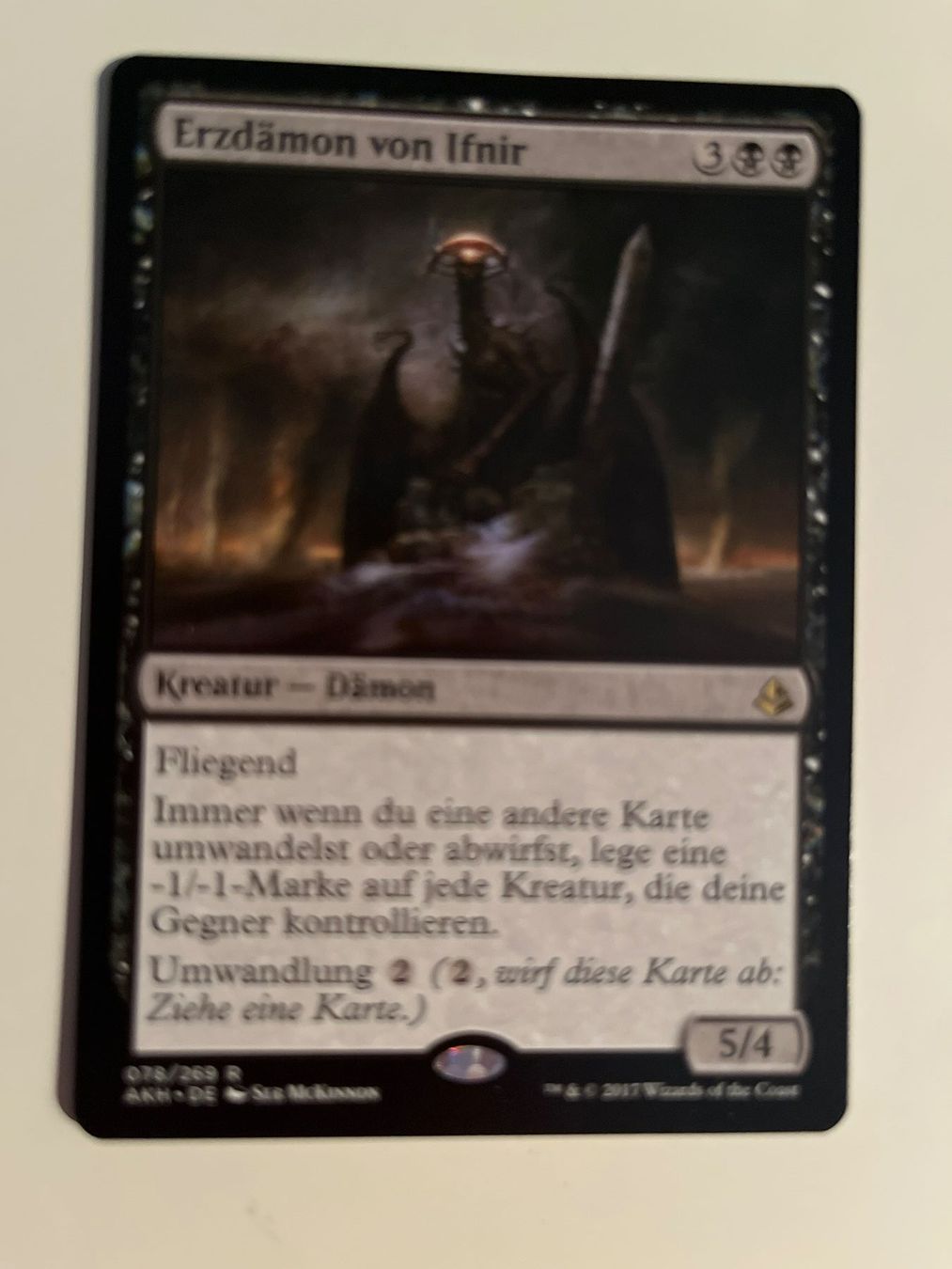 Magic The Gathering Sammelbilder & Trading cards: 1 x Erzdämon von Ifnir - Magic: The Gathering - MtG – Gebraucht aus Kriens von Shadi1980