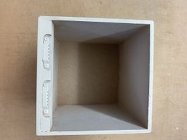Wandregal Würfel weiss Holz quadratisch gebraucht
