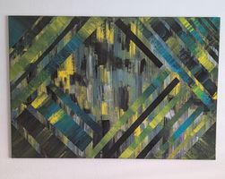 😊 CC Art Acrylgemälde,83x123cm, auf Leinwand, handmade