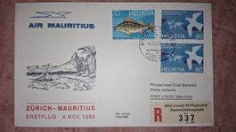 Swissair Zürich - Mauritius 04.11.1983