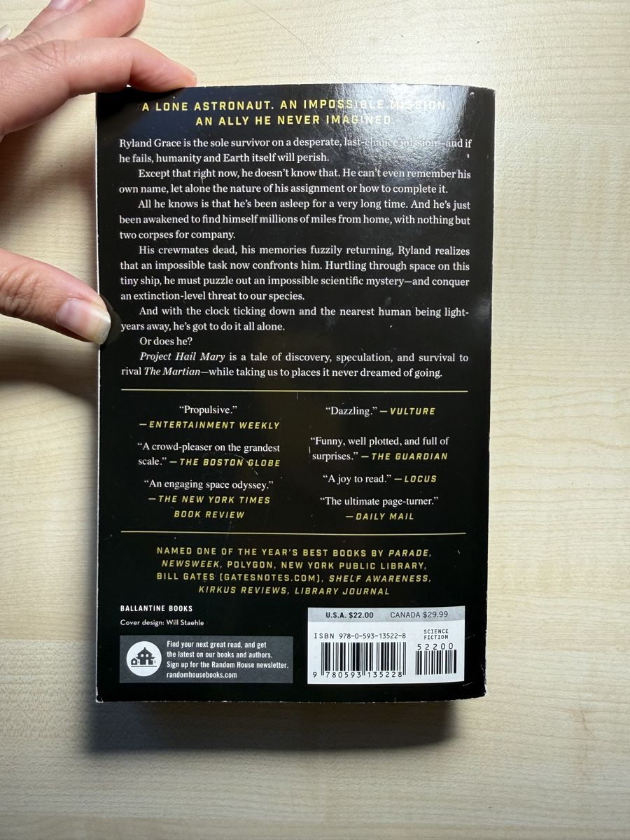 Libri: Project Hail Mary by Andy Weir  – Usato da Mühlau venduto da mat_zzj2 1