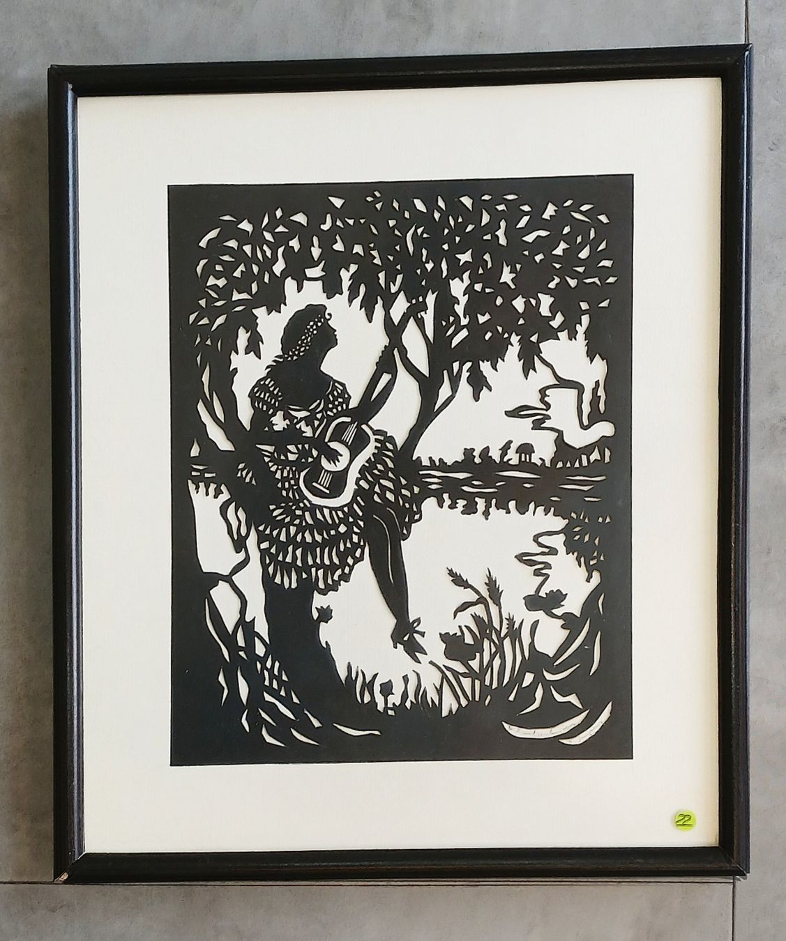 Grafica & Litografie: Scherenschnitt  von Rita Dujsens – Usato da Zürich venduto da Mr.Dachboden